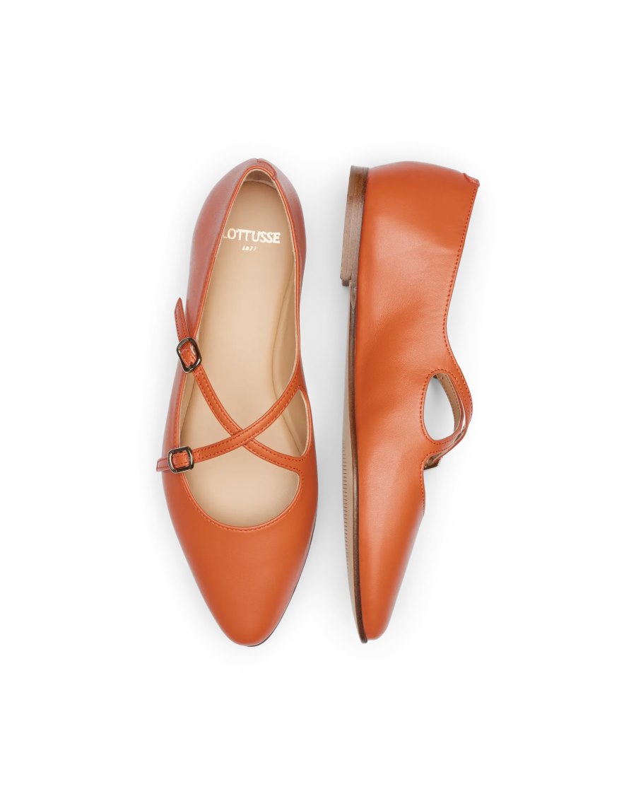 Bailarinas Lottusse Bel Feminino Laranja | SS01464-003