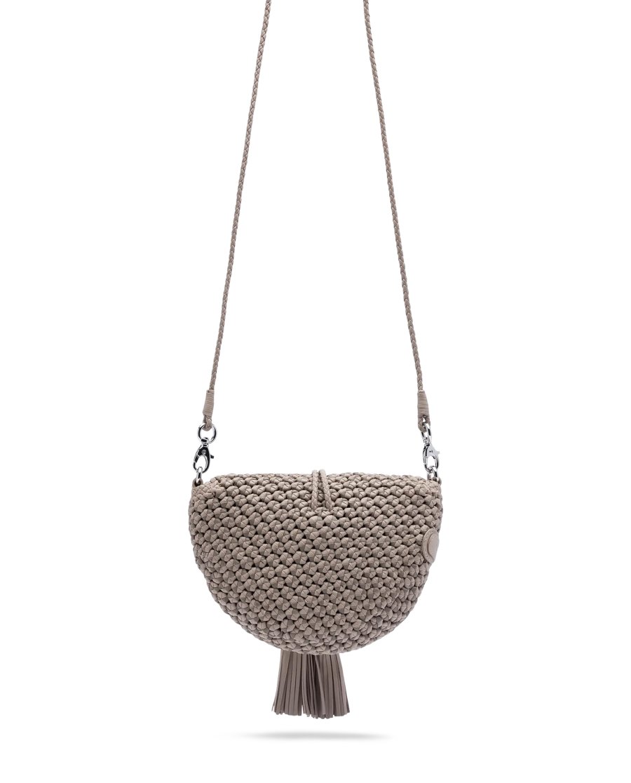 Bolsas Crossbody Lottusse Noodbag Feminino Bege | BO00218-037