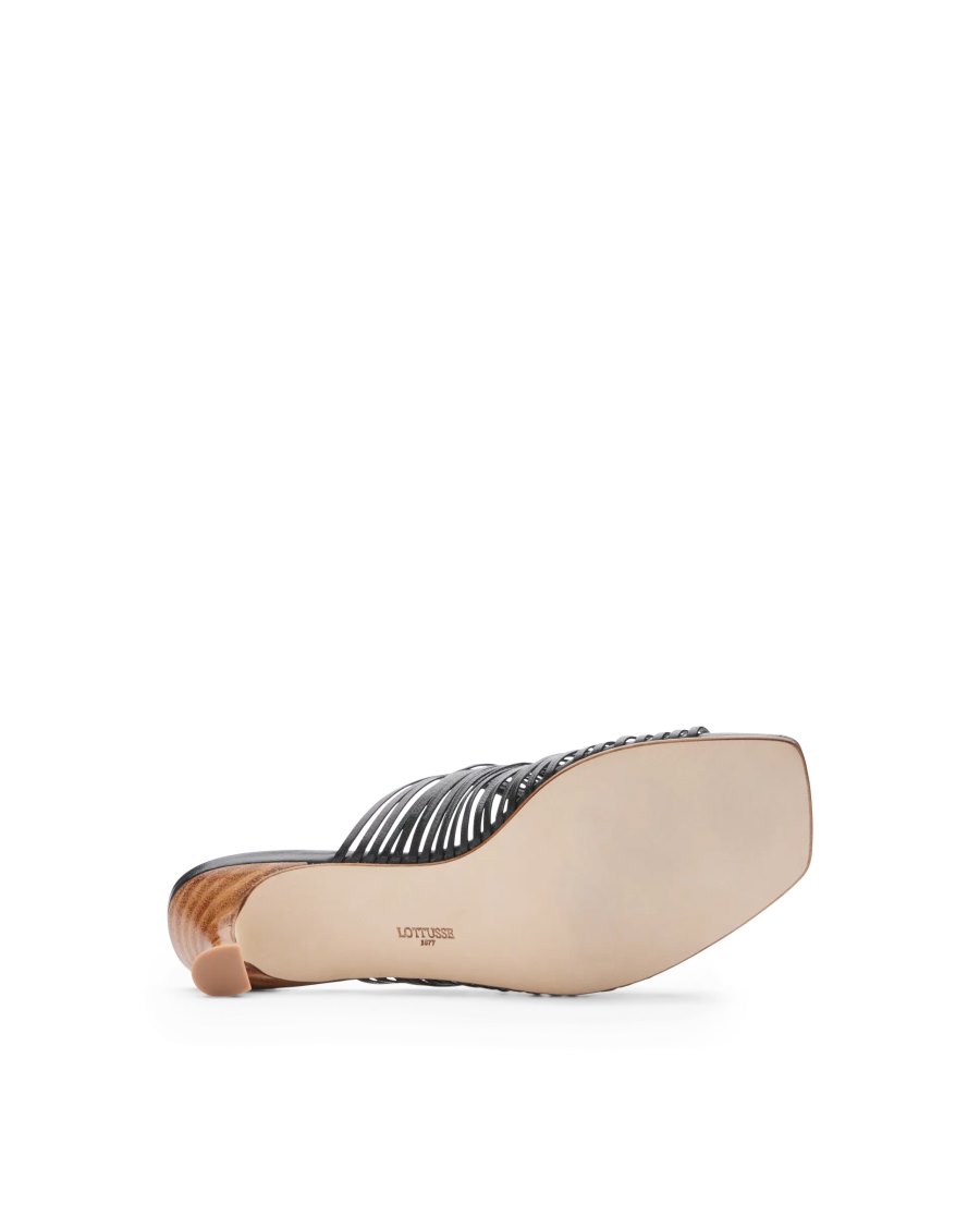 Sandalias Lottusse Edit Feminino Pretas | SS01419-001