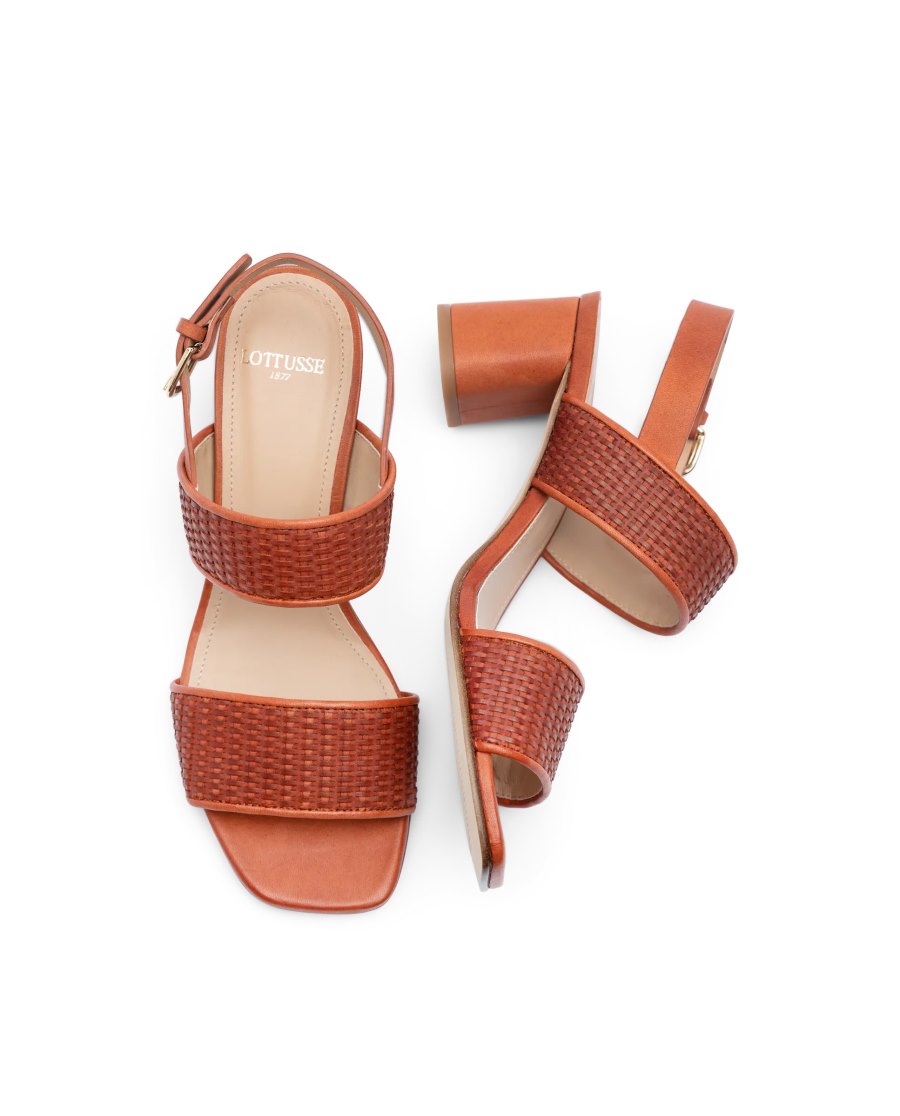 Sandalias Lottusse Nicole Feminino Laranja | SS01361-001