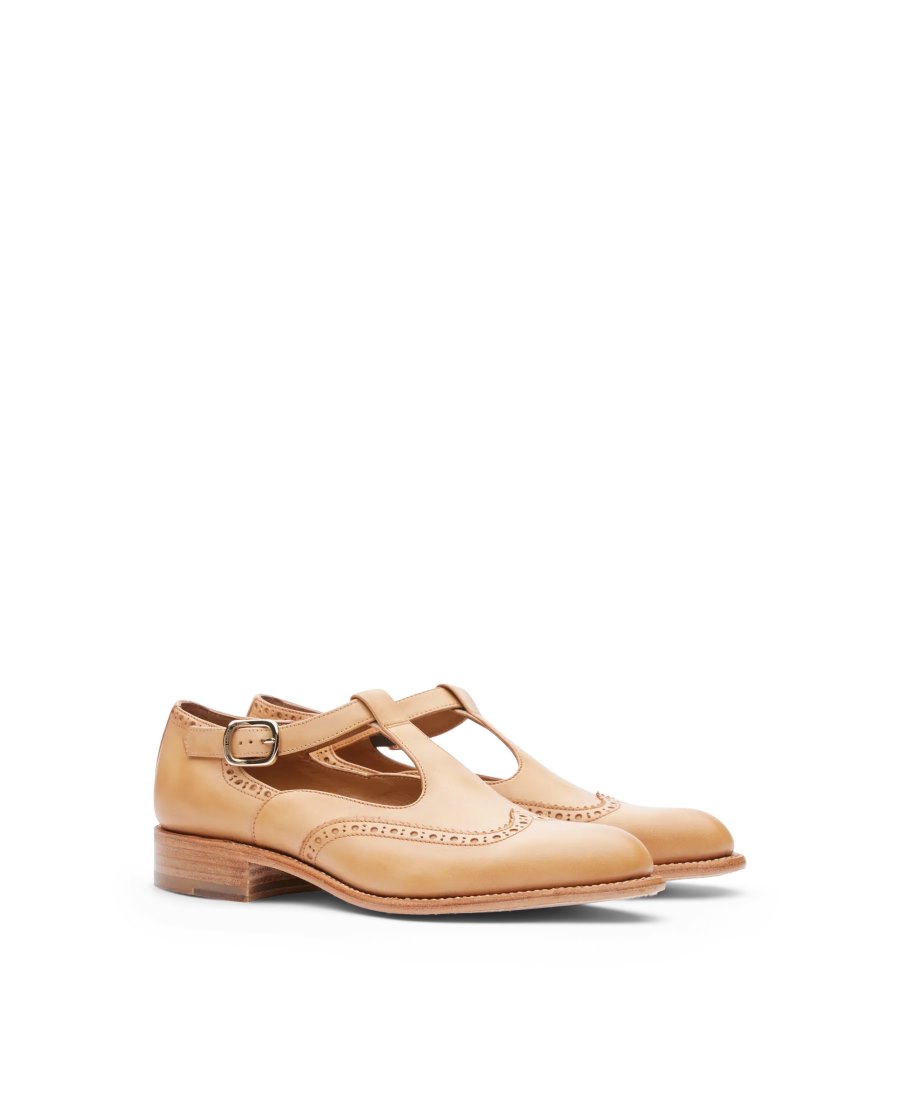 Sapatos Monk Lottusse Cambridge Feminino Marrom | SG02216-004