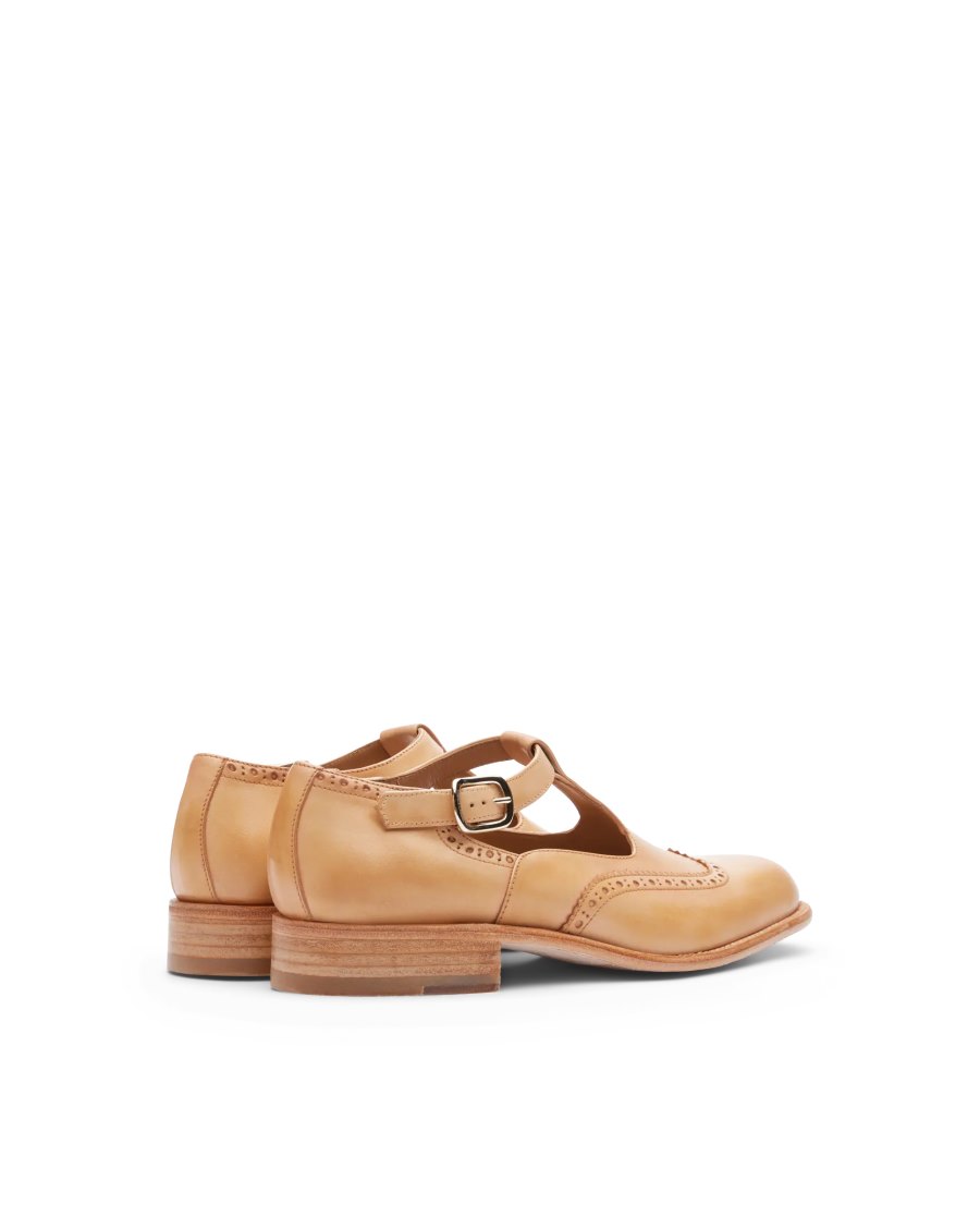 Sapatos Monk Lottusse Cambridge Feminino Marrom | SG02216-004