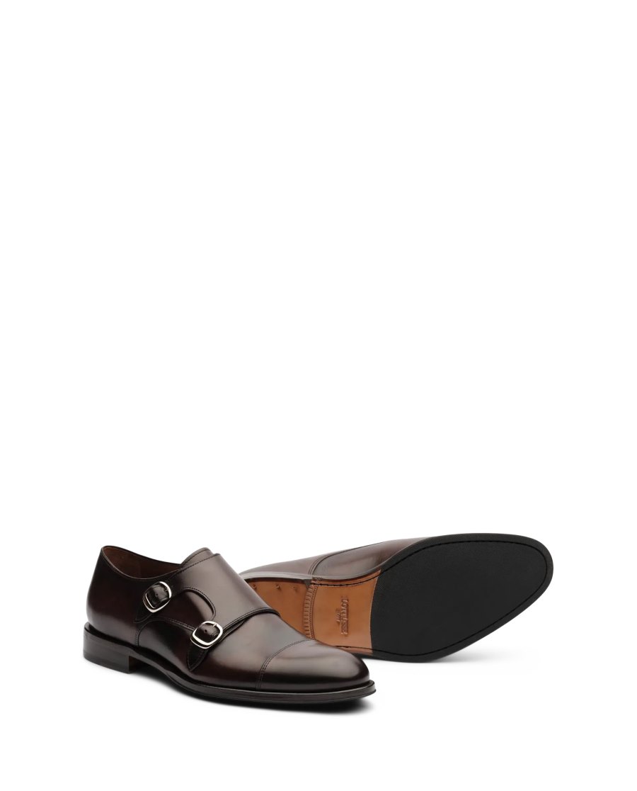 Sapatos Monk Lottusse Lenox Masculino Cafes | LL06964-003