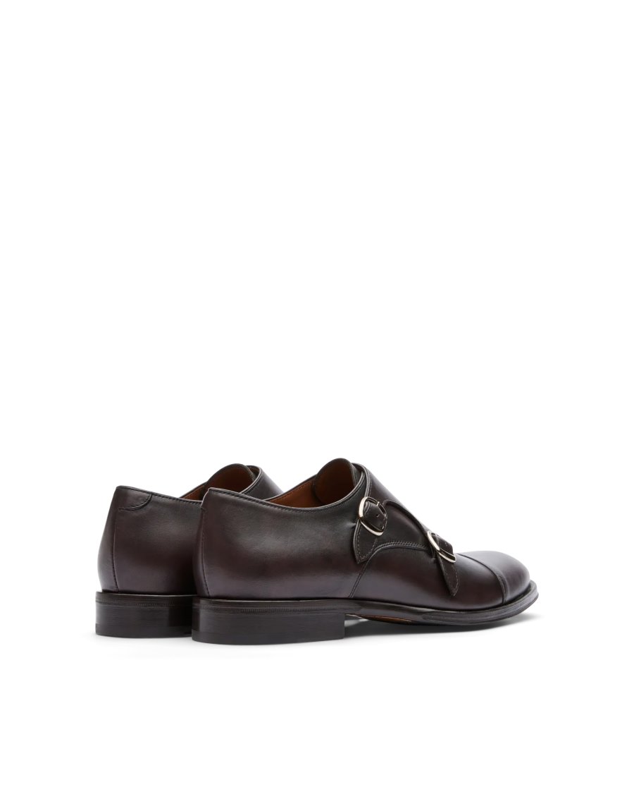 Sapatos Monk Lottusse Lenox Masculino Cafes | LL06964-003