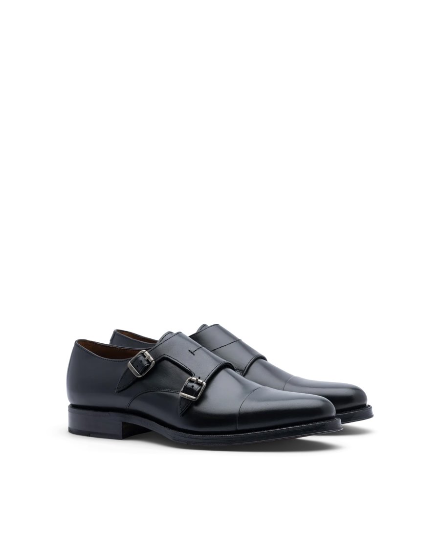 Sapatos Monk Lottusse Premium Masculino Pretas | LA02831-001