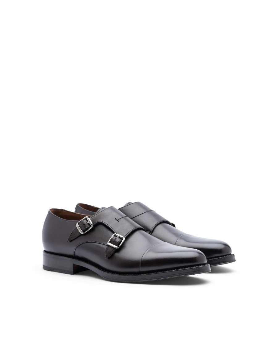 Sapatos Monk Lottusse Premium Masculino Cafes | LA02831-002