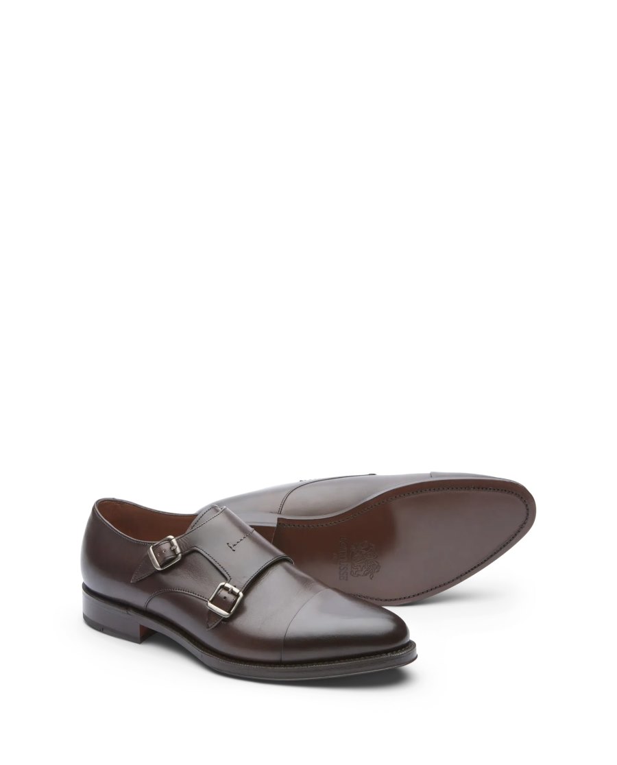 Sapatos Monk Lottusse Premium Masculino Cafes | LA02831-002