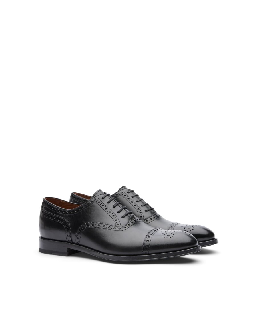 Sapatos Oxford Lottusse Lenox Masculino Pretas | LL06966-001